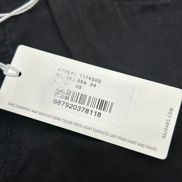 Adriano Goldschmied The Graduate Black Sueded Stretch Sateen Tailored Leg 28x34 - Picture 6 of 12